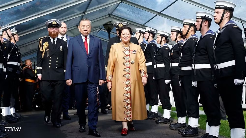 Lễ đón Tổng Bí thư, Chủ tịch nước Tô Lâm thăm cấp Nhà nước tới New Zealand