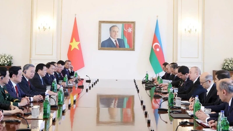 Tổng Bí thư Tô Lâm hội đàm với Tổng thống Azerbaijan Ilham Aliyev