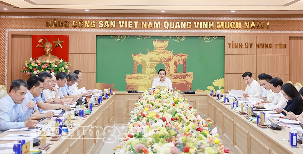 Ban Thường vụ Tỉnh ủy cho ý kiến nhiều nội dung thuộc thẩm quyền