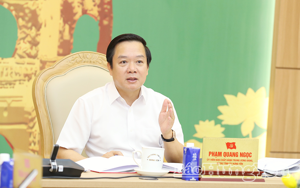 Ban Thường vụ Tỉnh ủy cho ý kiến nhiều nội dung quan trọng