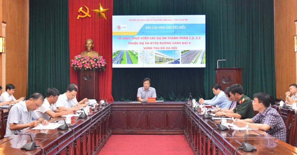 Đẩy nhanh tiến độ triển khai Dự án đầu tư xây dựng đường Vành đai 4 – Vùng thủ đô Hà Nội đoạn qua địa phận tỉnh Hưng Yên