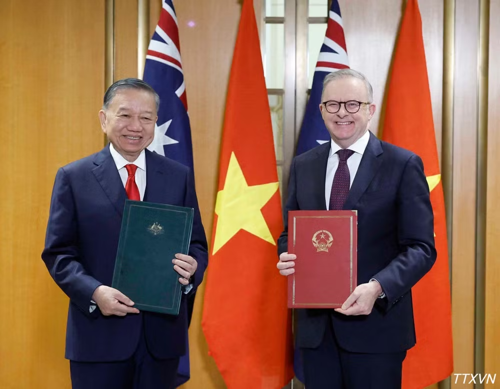 Tổng Bí thư, Chủ tịch nước Tô Lâm hội đàm với Thủ tướng Australia Anthony Albanese