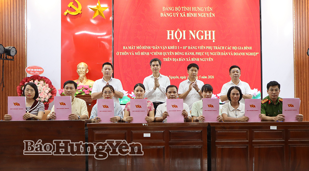 Xã Bình Nguyên ra mắt mô hình “Dân vận khéo 1+10”