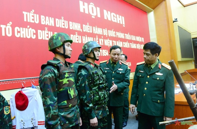 Chuẩn bị tổ chức tốt diễu binh tại Lễ Kỷ niệm 70 năm Chiến thắng Điện Biên Phủ