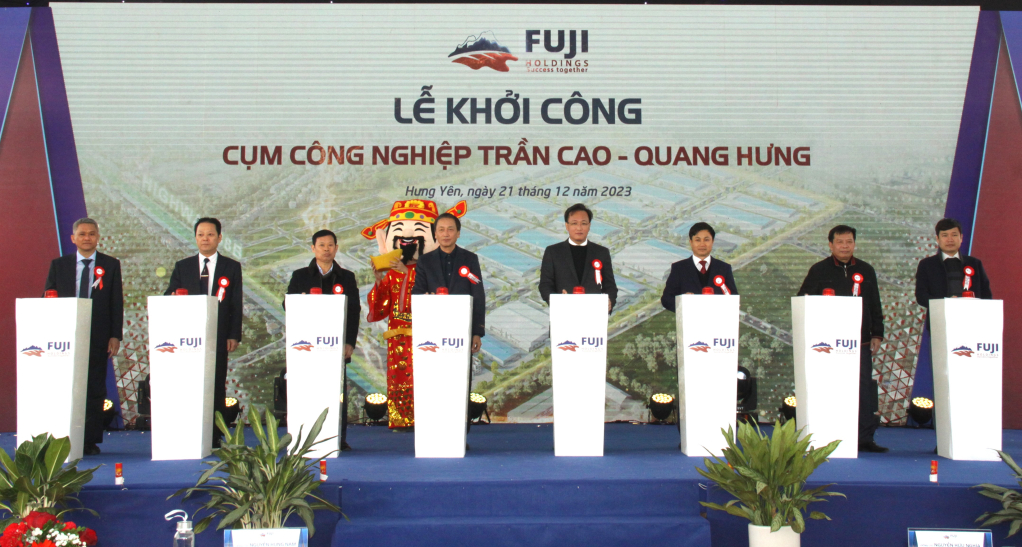 Khởi công dự án Cụm công nghiệp Trần Cao - Quang Hưng (Phù Cừ)