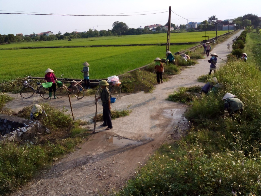 Nông dân Văn Lâm tích cực tham gia xây dựng nông thôn mới nâng cao, nông thôn mới kiểu mẫu