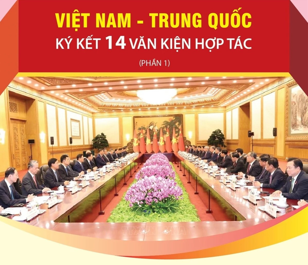 Việt Nam-Trung Quốc ký kết 14 văn kiện hợp tác giữa hai nước