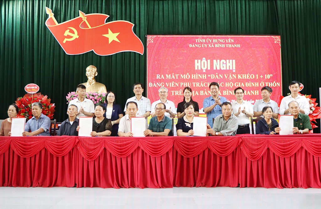 Xã Bình Thanh triển khai mô hình “Dân vận khéo 1+10”