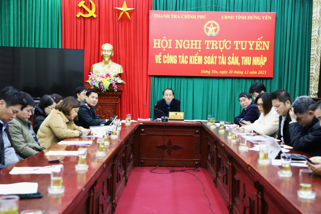 Hội nghị trực tuyến về công tác kiểm soát tài sản, thu nhập