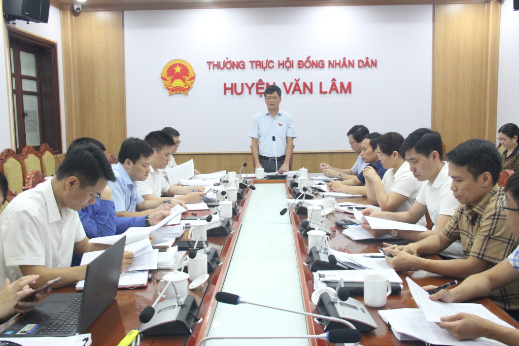 Giám sát chuyên đề tình hình thực hiện quy định pháp luật về bảo vệ môi trường giai đoạn 2021 – 2024 tại huyện Văn Lâm