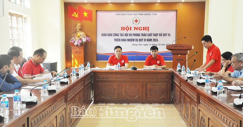 Hội Chữ thập đỏ tỉnh triển khai nhiệm vụ quý IV năm 2024