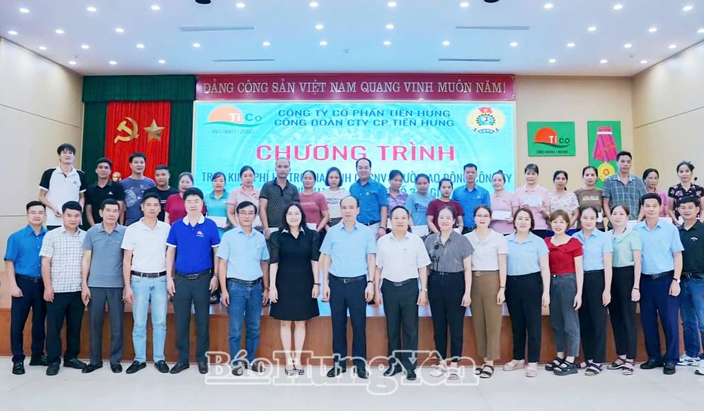 Công ty Cổ phần Tiên Hưng: 255,5 triệu đồng hỗ trợ cán bộ, công nhân, người lao động bị thiệt hại do bão số 3