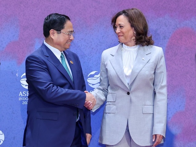 Thủ tướng Chính phủ Phạm Minh Chính gặp Phó Tổng thống Hoa Kỳ Kamala Harris