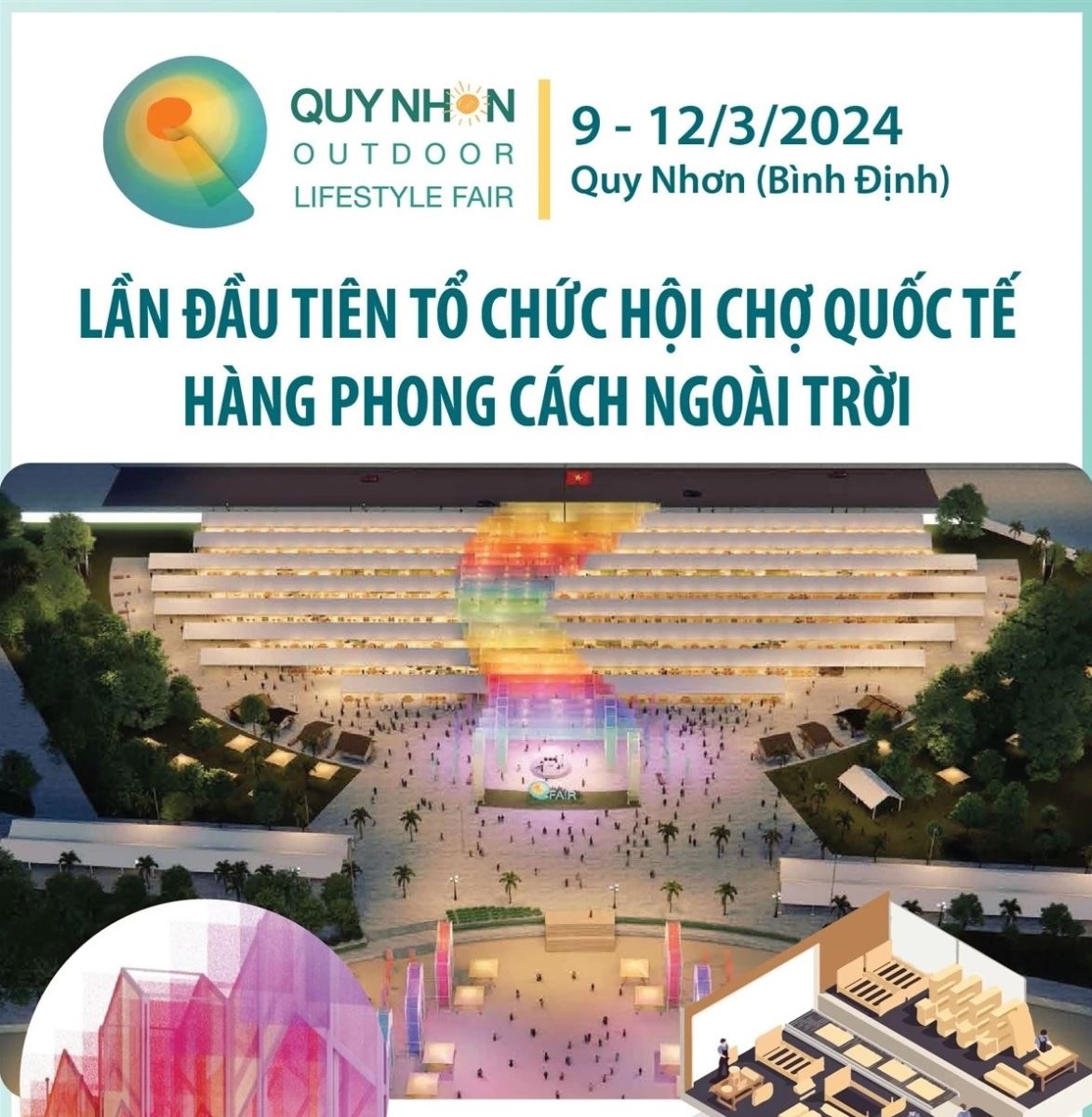 Lần đầu tiên tổ chức Hội chợ Quốc tế hàng phong cách ngoài trời