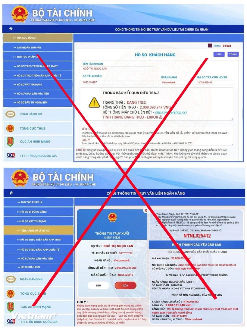 Cảnh báo việc giả mạo văn bản, con dấu và website của Bộ Tài chính